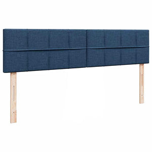 Οθωμανικό κρεβάτι με στρώματα μπλε 180x200cm ύφασμα - Pakobazaar