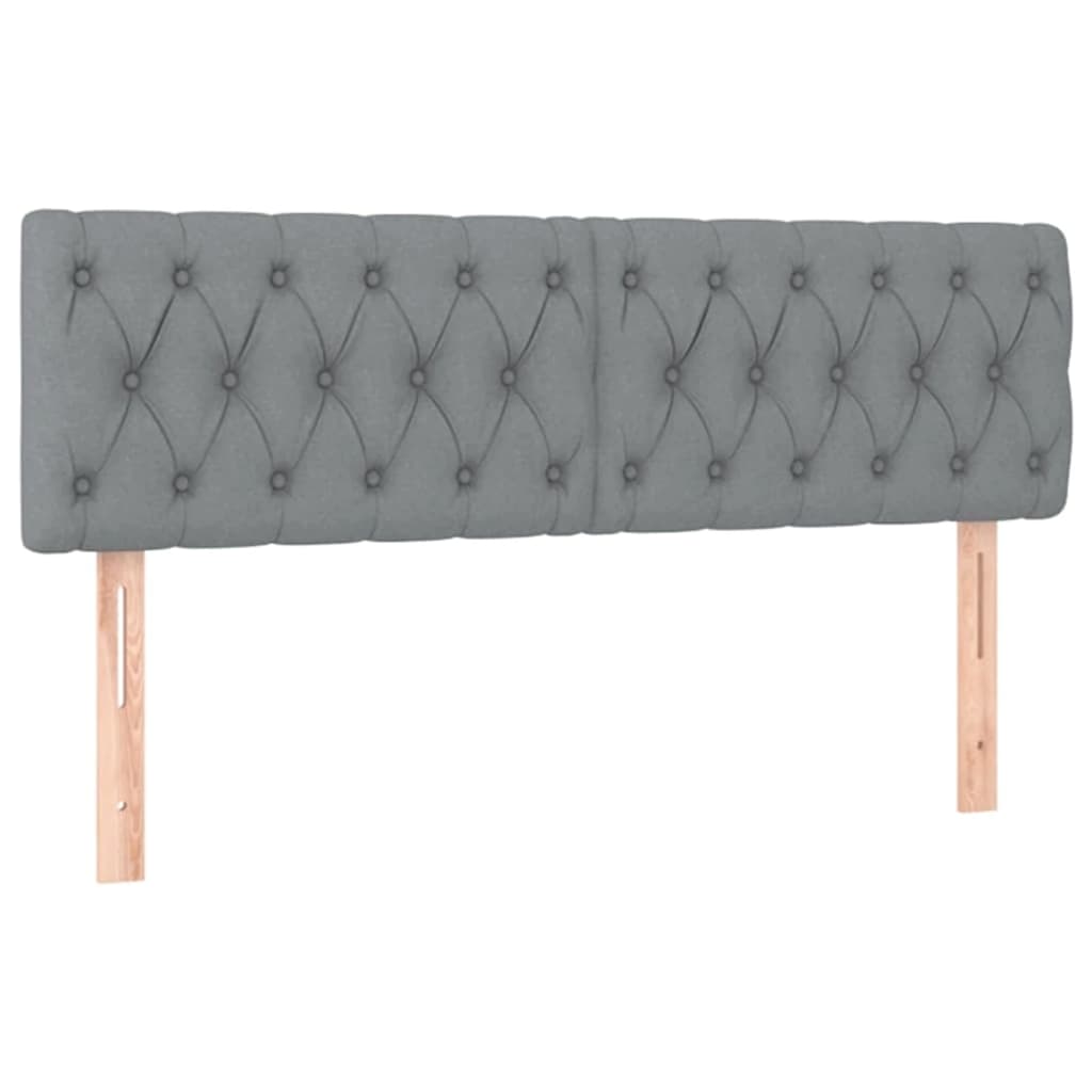 Οθωμανικό κρεβάτι με στρώματα ανοιχτό γκρι 160x200cm ύφασμα - Pakobazaar