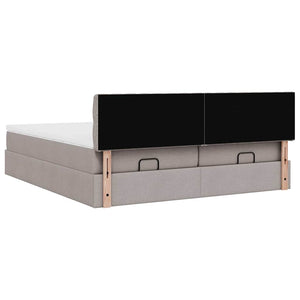 Οθωμανικό κρεβάτι με στρώματα Taupe 160x200cm ύφασμα - Pakobazaar