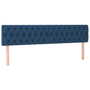 Οθωμανικό κρεβάτι με στρώματα μπλε 180x200cm ύφασμα