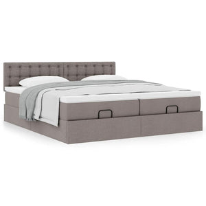 Οθωμανικό κρεβάτι με στρώματα Taupe 160x200cm ύφασμα - Pakobazaar