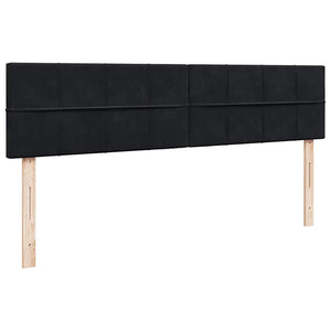 Οθωμανικό κρεβάτι με στρώματα Μαύρο 160x200cm Velvet - Pakobazaar