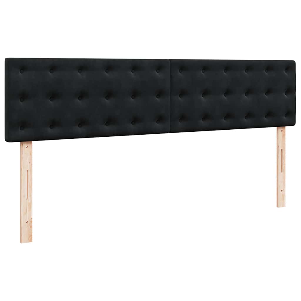 Οθωμανικό κρεβάτι με στρώματα Μαύρο 200x200cm Velvet - Pakobazaar