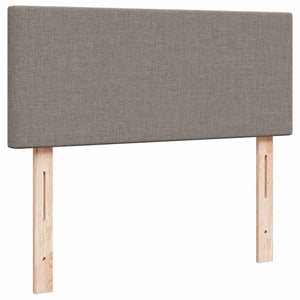 Οθωμανικό κρεβάτι με στρώμα & LEDs Taupe 120x190cm ύφασμα