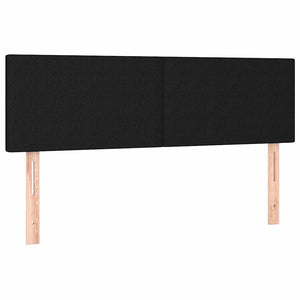 Οθωμανικό κρεβάτι με στρώμα & LEDs Μαύρο 140x190 cm Ύφασμα - Pakobazaar