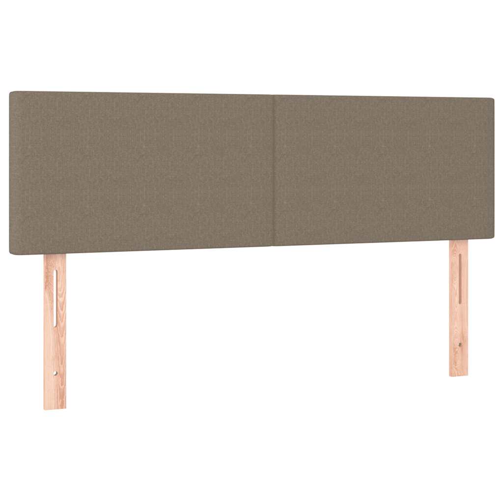Οθωμανικό κρεβάτι με στρώμα & LEDs Taupe 140x200 cm Ύφασμα - Pakobazaar