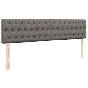 Οθωμανικό κρεβάτι με στρώμα & LEDs Taupe 160x200cm ύφασμα