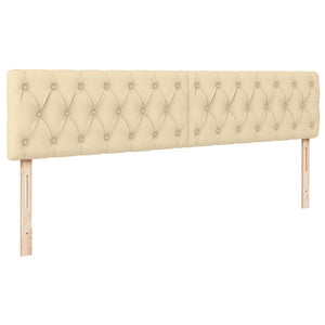 Οθωμανικό κρεβάτι με στρώμα & LEDs Cream 180x200cm ύφασμα - Pakobazaar