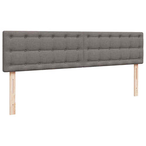Οθωμανικό κρεβάτι με στρώμα & LEDs Taupe 160x200cm ύφασμα