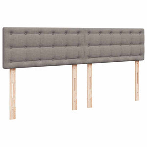 Οθωμανικό κρεβάτι με στρώμα & LEDs Taupe 180x200cm ύφασμα - Pakobazaar
