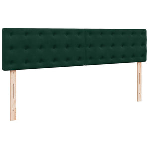 Οθωμανικό κρεβάτι με στρώμα & LEDs Dark Green 180x200cm Velvet