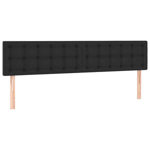 Οθωμανικό κρεβάτι με στρώματα & LEDs Μαύρο Faux Leather - Pakobazaar