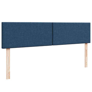 Οθωμανικό κρεβάτι με στρώματα & LEDs Μπλε 180x200cm ύφασμα