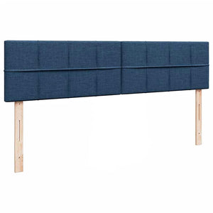 Οθωμανικό κρεβάτι με στρώματα & LEDs Μπλε 180x200cm ύφασμα - Pakobazaar