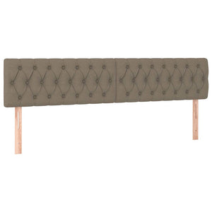 Οθωμανικό κρεβάτι με στρώματα & LEDs Taupe 180x200cm ύφασμα