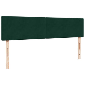 Οθωμανικό κρεβάτι με στρώματα&LEDs Dark Green 180x200cm Velvet