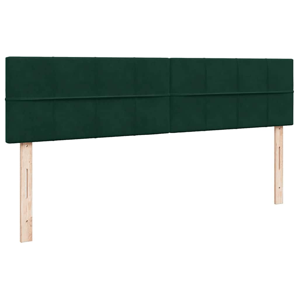 Οθωμανικό κρεβάτι με στρώματα&LEDs Dark Green 180x200cm Velvet - Pakobazaar