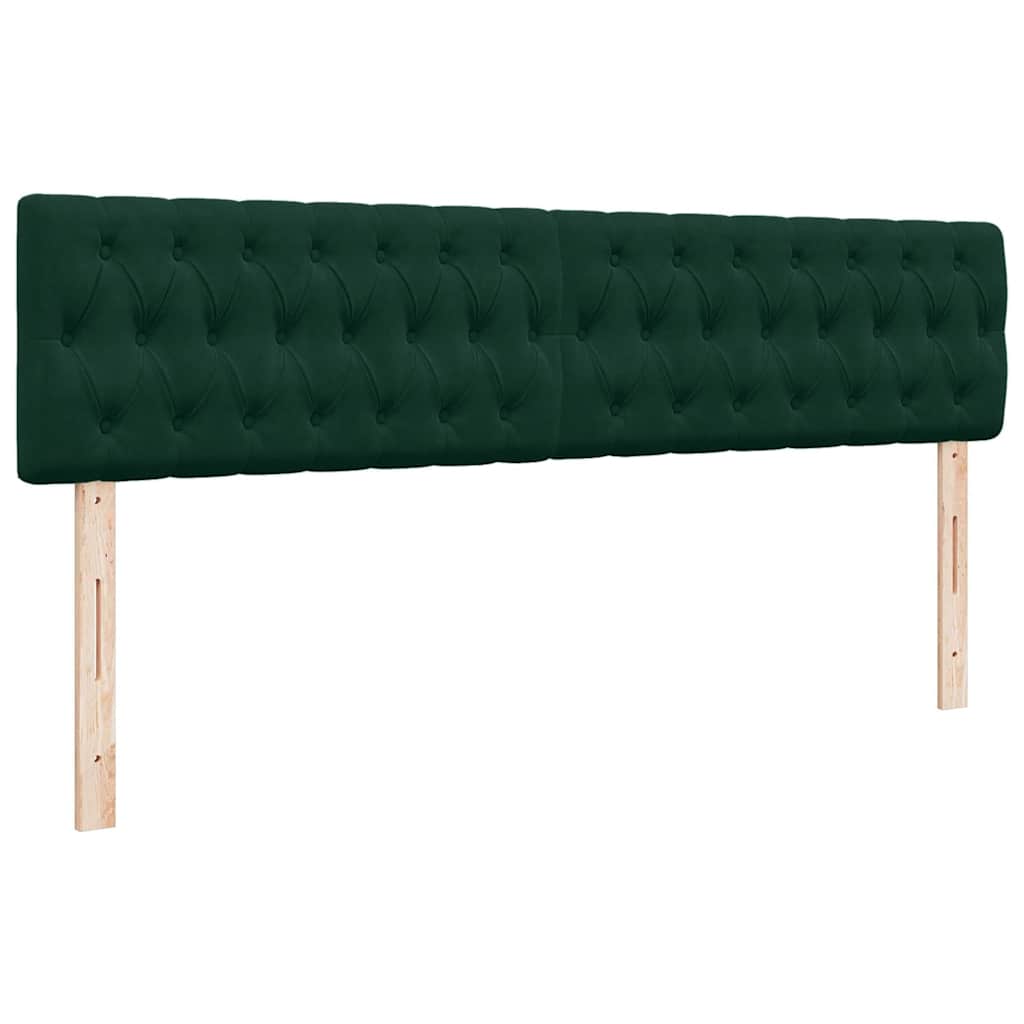 Οθωμανικό κρεβάτι με στρώματα&LEDs Dark Green 180x200cm Velvet - Pakobazaar