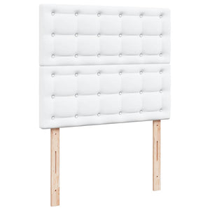 Οθωμανικό κρεβάτι με στρώμα Λευκό 120x190 cm Faux Leather