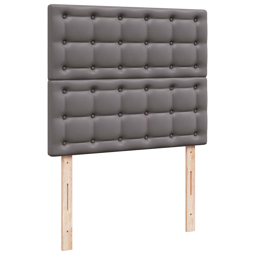 Οθωμανικό κρεβάτι με στρώμα Γκρι 120x190 cm Faux Leather - Pakobazaar