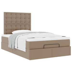 Οθωμανικό κρεβάτι με στρώμα Cappucino 120x190cm Faux Leather - Pakobazaar