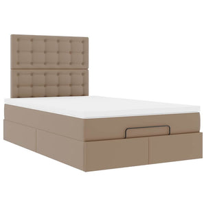 Οθωμανικό κρεβάτι με στρώμα Cappucino 120x190cm Faux Leather - Pakobazaar