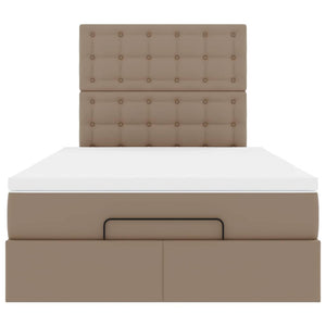 Οθωμανικό κρεβάτι με στρώμα Cappucino 120x190cm Faux Leather - Pakobazaar