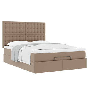 Οθωμανικό κρεβάτι με στρώμα Cappucino 140x200cm Faux Leather - Pakobazaar