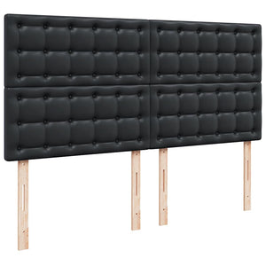 Οθωμανικό κρεβάτι με στρώματα Μαύρο 200x200cm Faux Leather - Pakobazaar