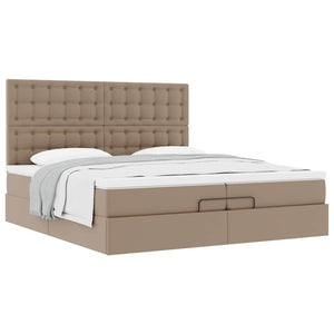 Οθωμανικό κρεβάτι με στρώματα Cappucino 200x200cm Faux Leather - Pakobazaar
