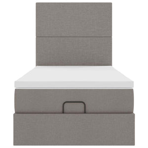 Οθωμανικό κρεβάτι με στρώμα Taupe 100x200cm ύφασμα