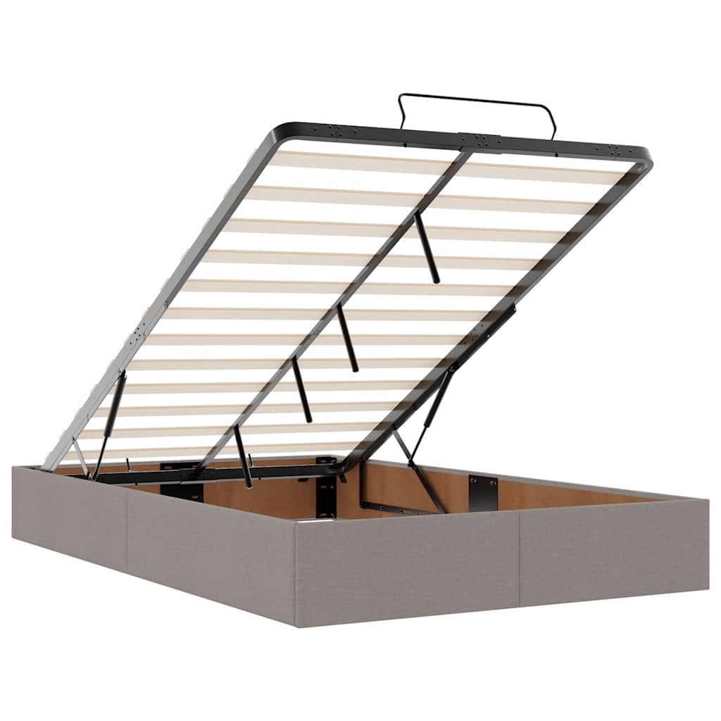 Οθωμανικό κρεβάτι με στρώμα Taupe 120x190 cm Ύφασμα