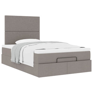 Οθωμανικό κρεβάτι με στρώμα Taupe 120x190 cm Ύφασμα