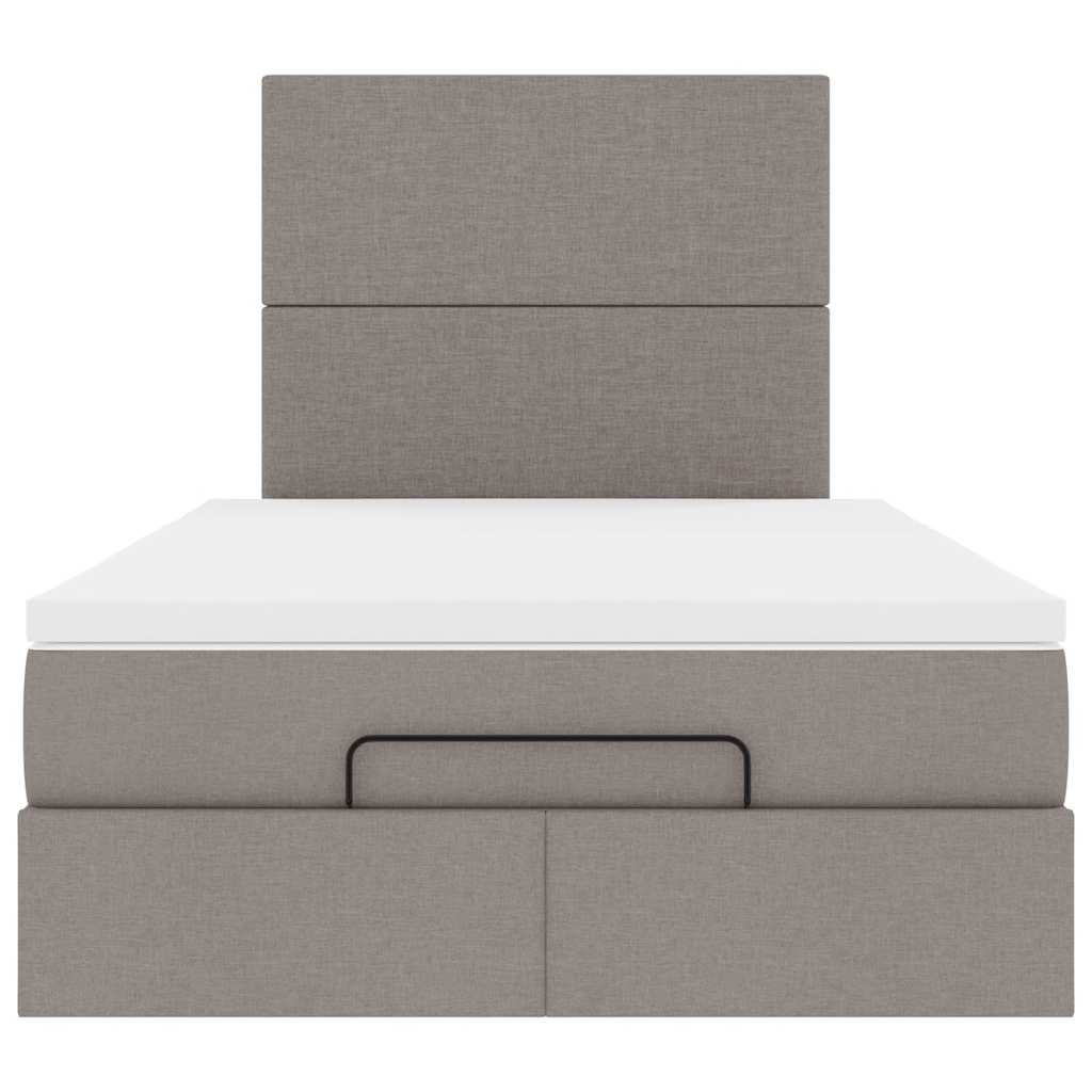 Οθωμανικό κρεβάτι με στρώμα Taupe 120x190 cm Ύφασμα