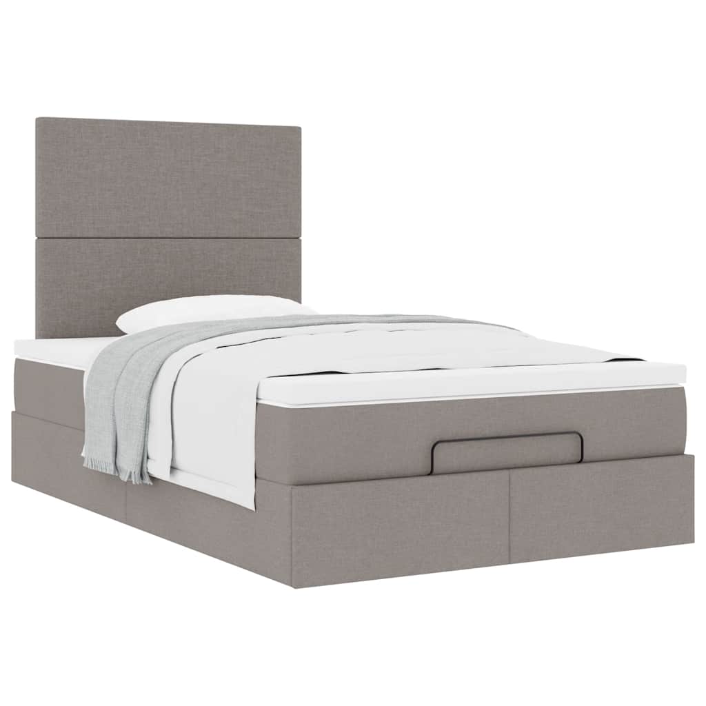 Οθωμανικό κρεβάτι με στρώμα Taupe 120x200cm ύφασμα - Pakobazaar