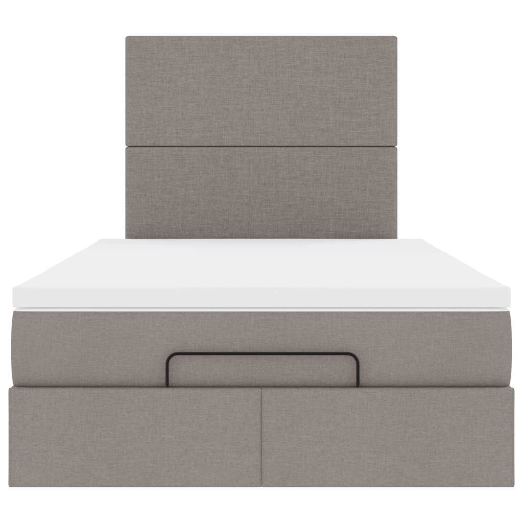 Οθωμανικό κρεβάτι με στρώμα Taupe 120x200cm ύφασμα - Pakobazaar
