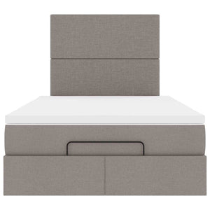 Οθωμανικό κρεβάτι με στρώμα Taupe 120x200cm ύφασμα - Pakobazaar