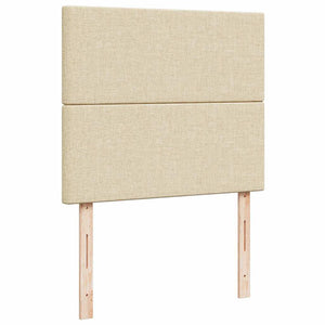 Οθωμανικό κρεβάτι με στρώμα Cream 120x200cm ύφασμα