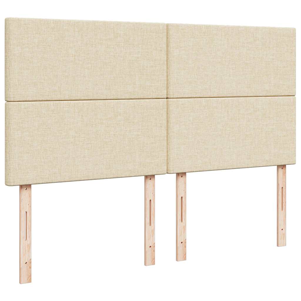 Οθωμανικό κρεβάτι με στρώμα Cream 180x200cm ύφασμα - Pakobazaar