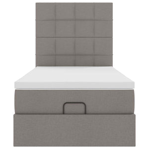 Οθωμανικό κρεβάτι με στρώμα Taupe 80x200cm ύφασμα