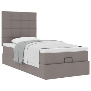 Οθωμανικό κρεβάτι με στρώμα Taupe 100x200cm ύφασμα