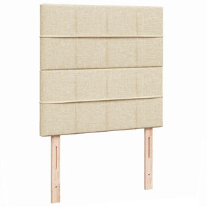 Οθωμανικό κρεβάτι με στρώμα Cream 100x200cm ύφασμα