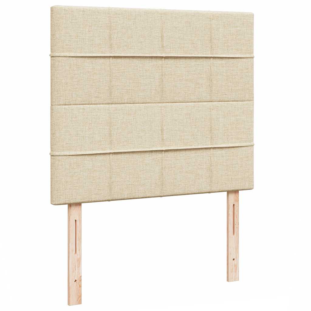 Οθωμανικό κρεβάτι με στρώμα Cream 120x190 cm Ύφασμα