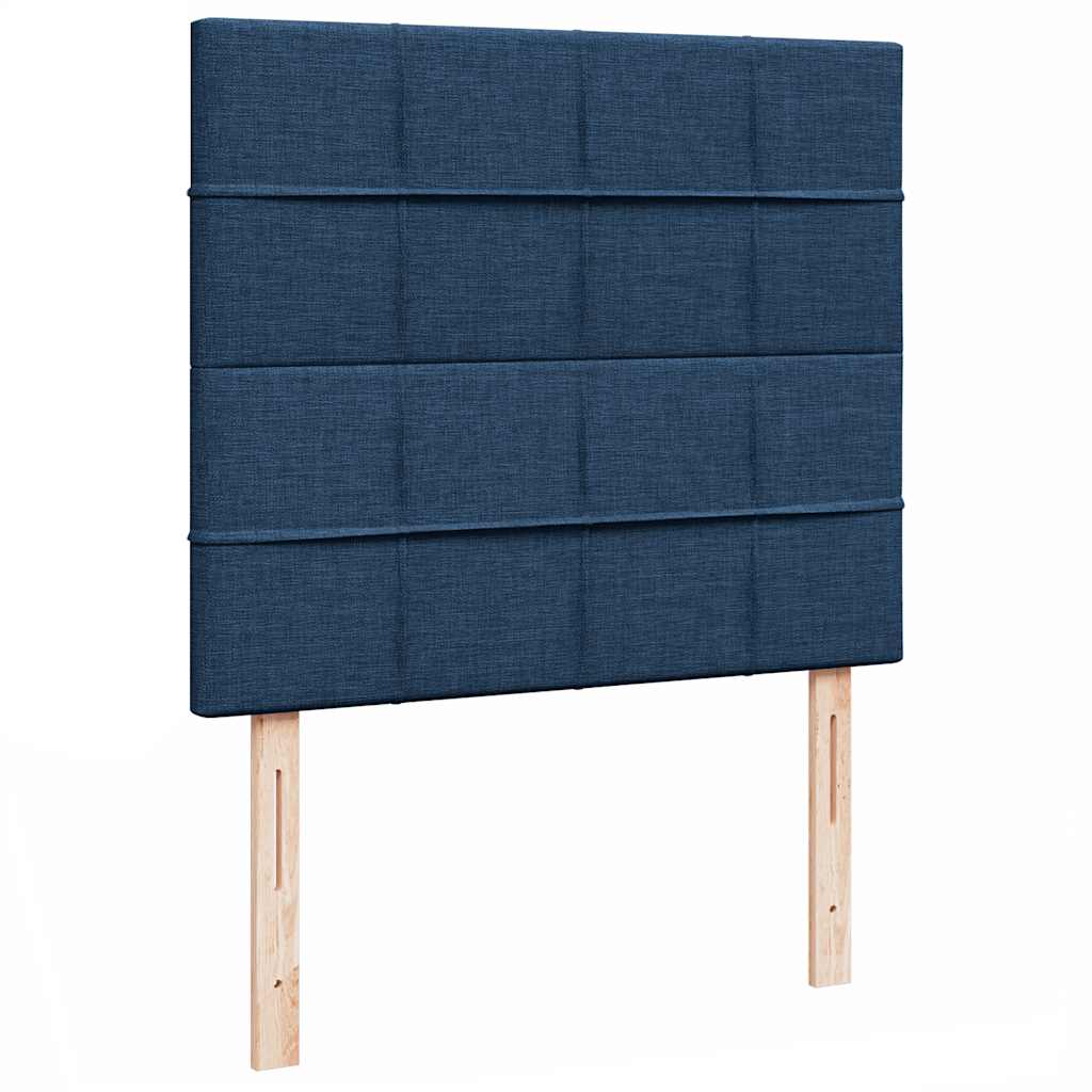 Οθωμανικό κρεβάτι με στρώμα μπλε 120x190 cm ύφασμα - Pakobazaar