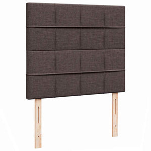 Ottoman Κρεβάτι με Στρώμα Σκούρο Καφέ 120x200cm Ύφασμα - Pakobazaar