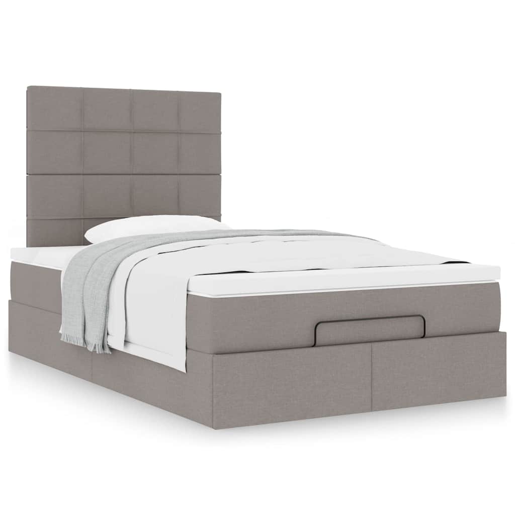 Οθωμανικό κρεβάτι με στρώμα Taupe 120x200cm ύφασμα - Pakobazaar