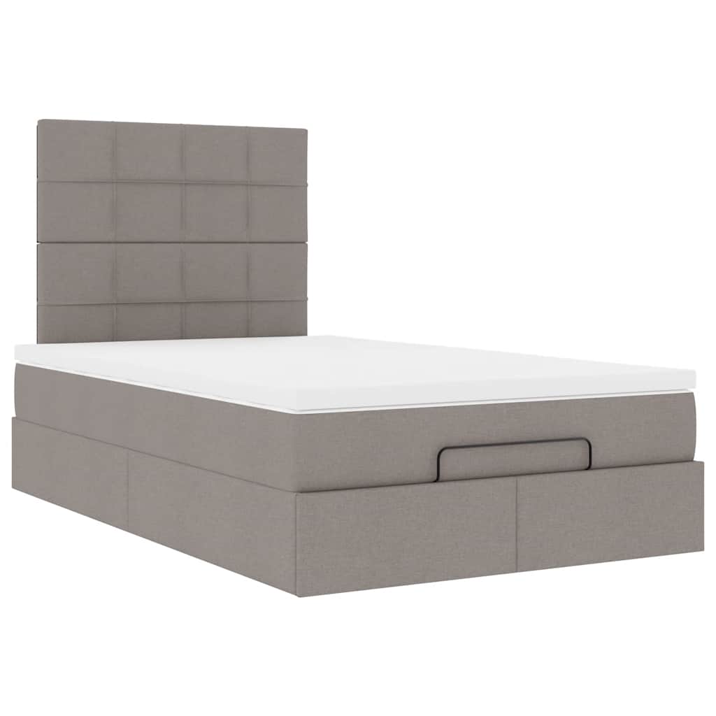 Οθωμανικό κρεβάτι με στρώμα Taupe 120x200cm ύφασμα - Pakobazaar