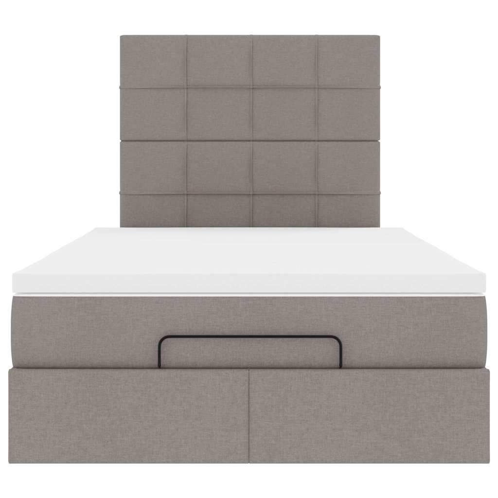 Οθωμανικό κρεβάτι με στρώμα Taupe 120x200cm ύφασμα - Pakobazaar
