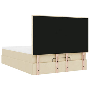 Οθωμανικό κρεβάτι με στρώμα Cream 140x190cm ύφασμα - Pakobazaar
