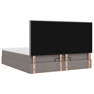 Οθωμανικό κρεβάτι με στρώμα Taupe 160x200cm ύφασμα